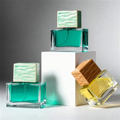 Botol minyak wangi kaca vintaj